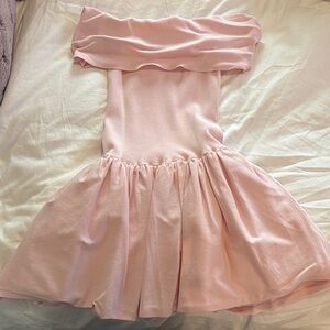 NWOT Meshki Pink Off-the-shoulder Dress